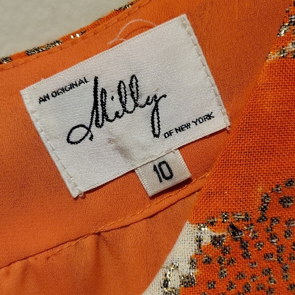 ❤️ MILLY SILK WOOL BLEND CHEVRON EMBROIDERED TANK TOP, 10 - Picture 4 of 8